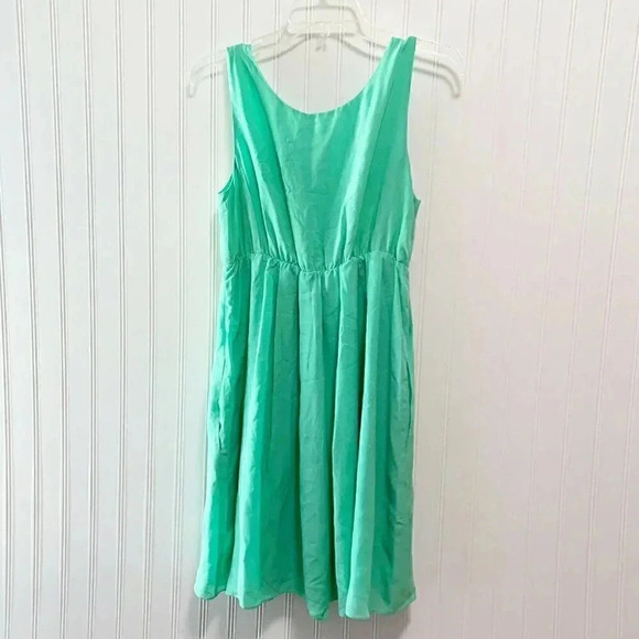 Club Monaco Size 4 Capri Blue Sleeveless Empire Waist Bailey Dress NEW! - Picture 9 of 9